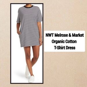 NWT Melrose and Market Organic Cotton T-Shirt Dress